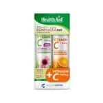 HEALTH AID Promo Pack Vitamin C 1000mg Echinacea με Γεύση Lime & ΔΩΡΟ Vitamin C 1000mg με Γεύση Πορτοκάλι, 20+20 Αναράζοντα Δισκία