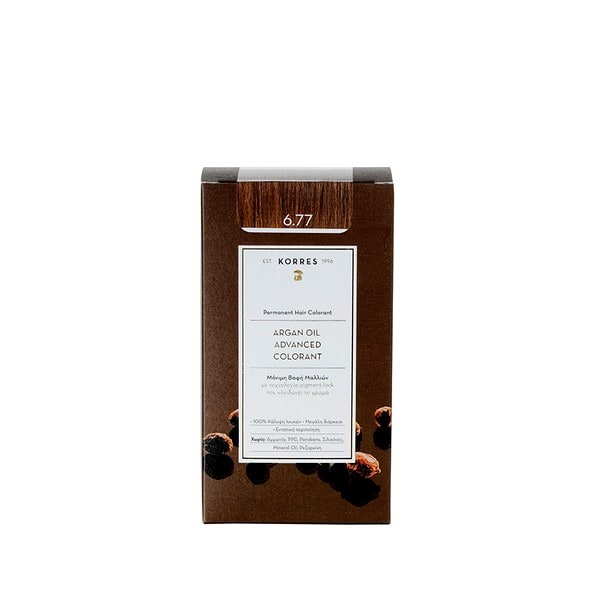 ΚΟΡΡΕΣ Argan Oil Advanced Colorant Βαφή Μαλλιών 6.77 Πραλίνα 50ml
