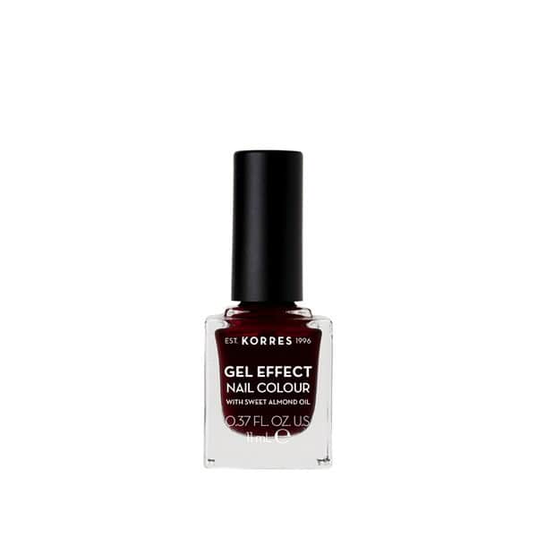 KORR0267 ΚΟΡΡΕΣ Gel Effect Nail Colour Βερνίκι Νυχιών Νο57 Burgundy Red, 11ml - Image 1