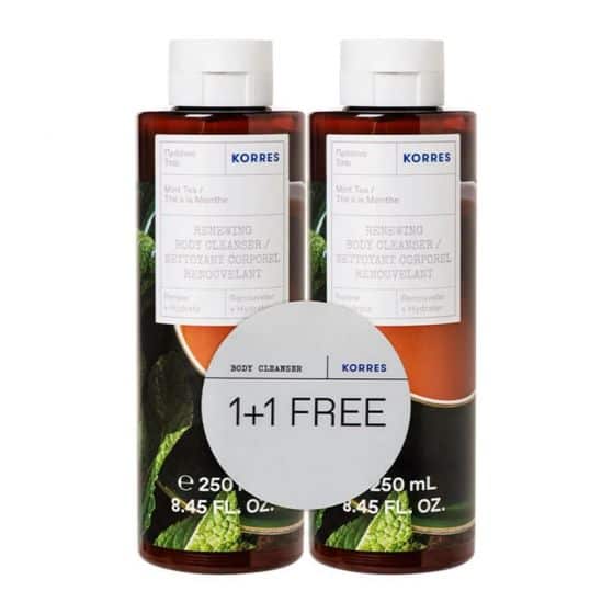 ΚΟΡΡΕΣ Πράσινο Τσάι Αφρόλουτρο 1+1 ΔΩΡΟ, 2x250ml