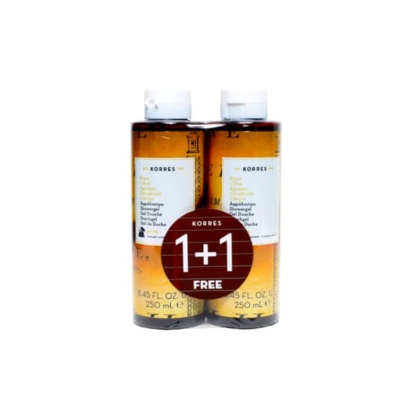 ΚΟΡΡΕΣ Κίτρο Αφρόλουτρο 1+1 ΔΩΡΟ, 2x250ml