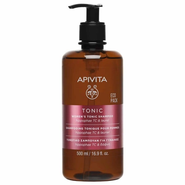 API0050 APIVITA Eco Pack Women's Tonic Shampoo Τονωτικό Σαμπουάν κατά της Γυναικείας Τριχόπτωσης με Hippophae TC & Δάφνη, 500ml - Image 1