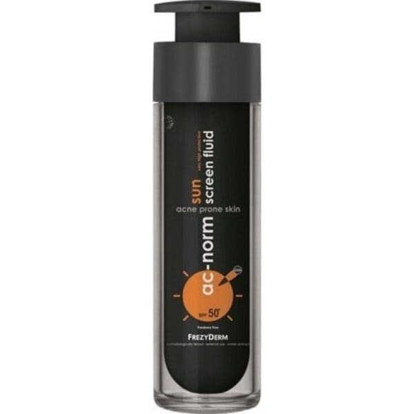 FREZYDERM Ac-Norm Sun Screen Αδιάβροχη Αντηλιακή Κρέμα Προσώπου με Ενεργό Άνθρακα