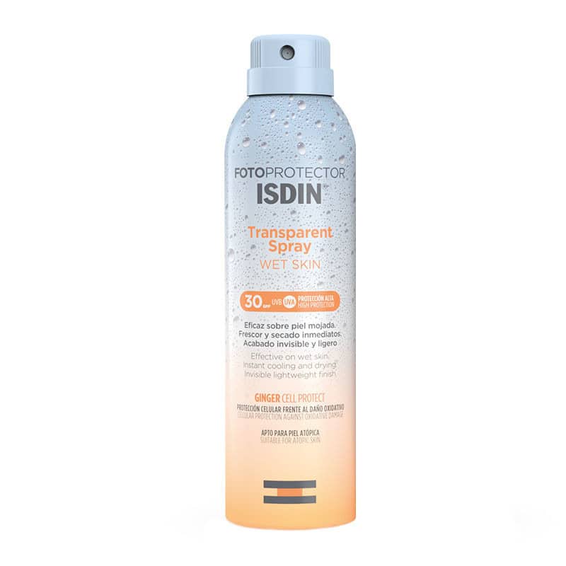 ISD0013 ISDIN Fotoprotector Transparent Spray Wet Skin SPF30 - Διάφανο και ανάλαφρης υφής αντηλιακό