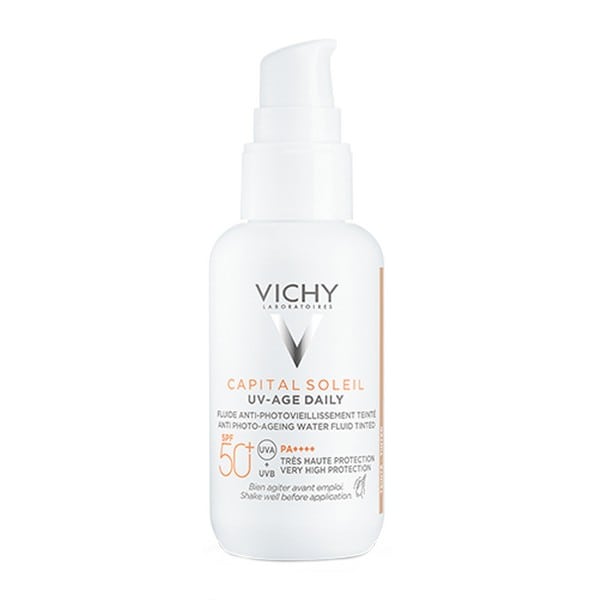 VICHY Capital Soleil UV-Age Daily Αντηλιακή Κρέμα Προσώπου Κατά της Φωτογήρανσης με Χρώμα