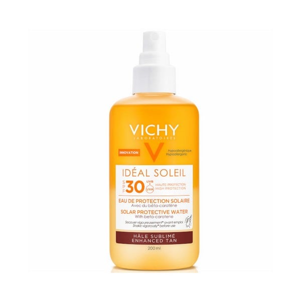 VICHY Capital Soleil Αντηλιακό Water Spray SPF30 για Λαμπερό Μαύρισμα
