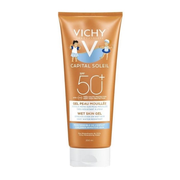 VIC0086 VICHY Wet Skin Gel Kids SPF50+ Παιδικό Αντηλιακό Ανθεκτικό στο Νερό με Πολύ Υψηλή Προστασία