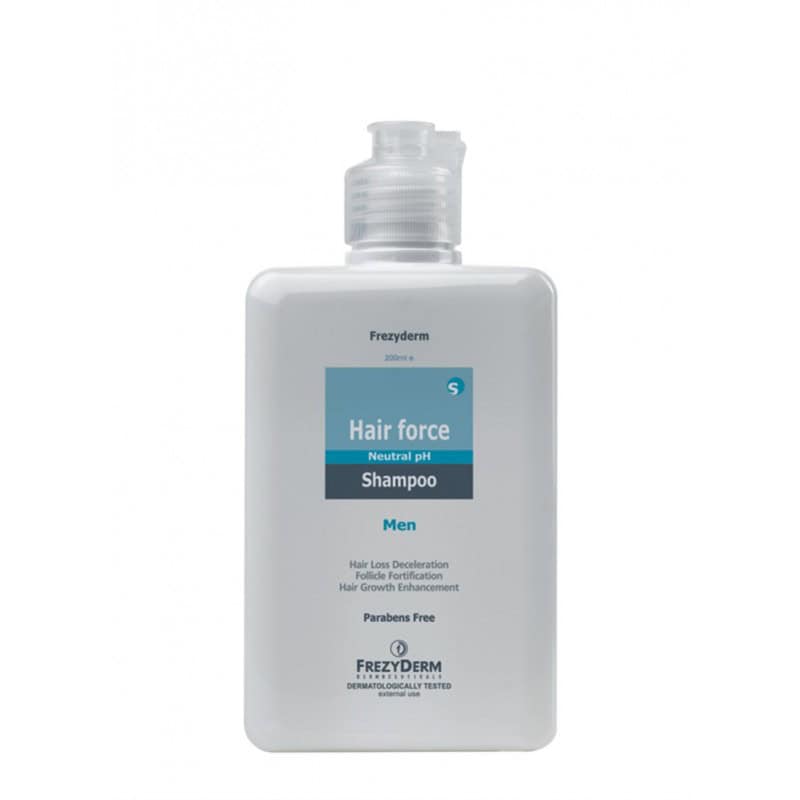 FREZY0073 FREZYDERM Hair Force Shampoo Men Τριχοτονωτικό Σαμπουάν για την Ανδρική Τριχόπτωση, 200ml - Image 1