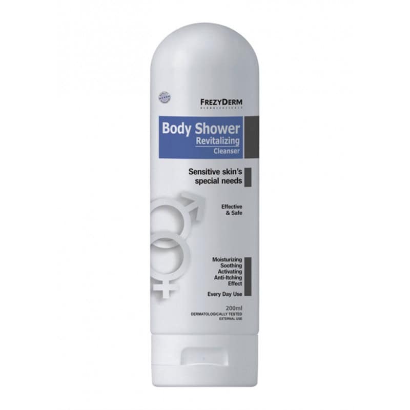 FREZY0098 FREZYDERM Revitalizing Body Shower Καθαριστικό Σώματος για Ευαίσθητη Επιδερμίδα, 200ml - Image 1