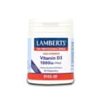 LAMBERTS Vitamin D3 1000IU, 30caps