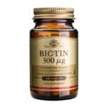 SOLGAR Biotin 300mcg, 100tabs
