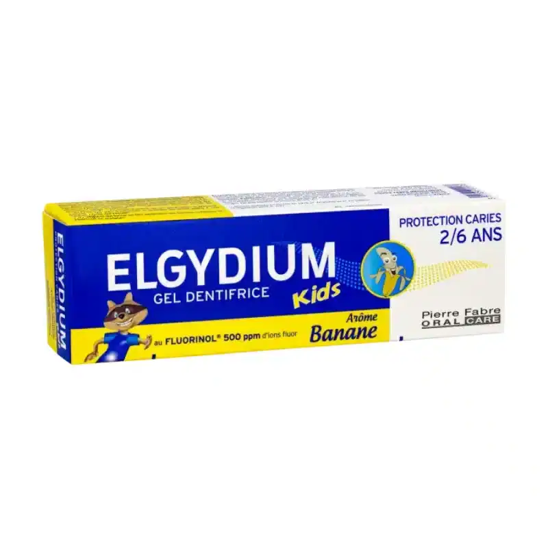 ELGY0003 ELGYDIUM Kids Toothpaste Banana, 50ml - Image 1