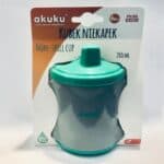 AKUKU Non-spill Ποτηράκι με Χερούλια Γκρι-Τιρκουάζ,200ml