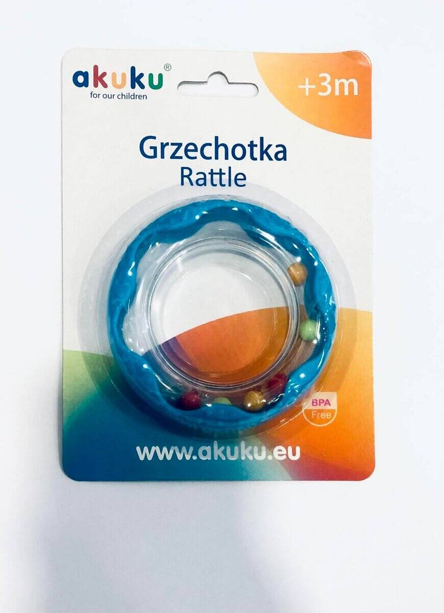 AKU0003 AKUKU Μασητικό–Κουδουνίστρα Πολύχρωμος Κύκλος 3m+, 1τμχ - Image 1