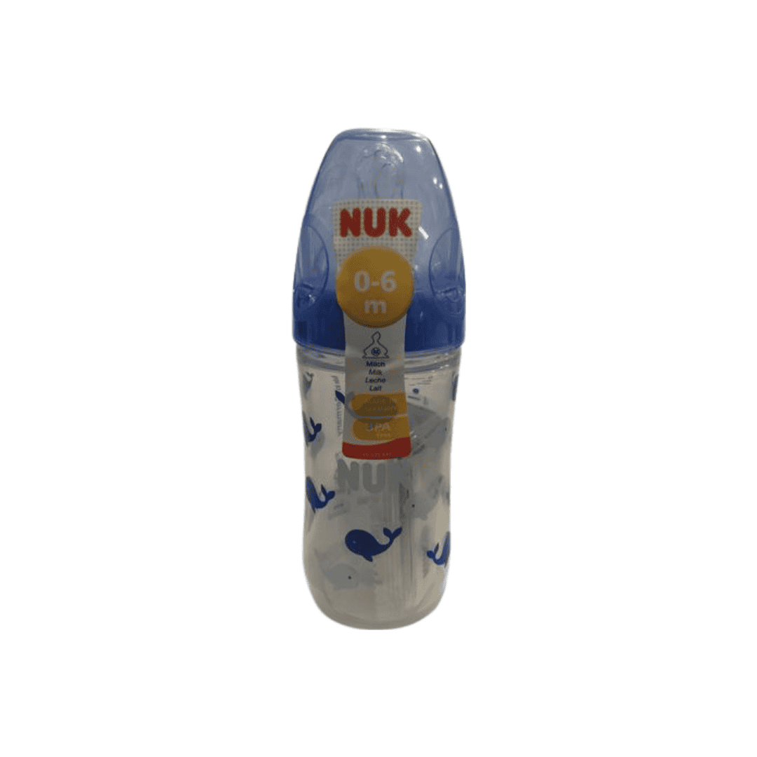 NUK0023 NUK First Choice Plus Πλαστικό Μπιμπερό με Θηλή Σιλικόνης 0-6m Μπλε, 150ml - Image 1