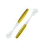 NUK Easy Learning Μαλακό Κουτάλι Φαγητού 4+m Λαχανί, 2τμχ