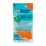 TEPE Interdental Brush Μεσοδόντια Βουρτσάκια Μέγεθος ISO: 1 (0,45mm) Πορτοκαλί, 8τμχ