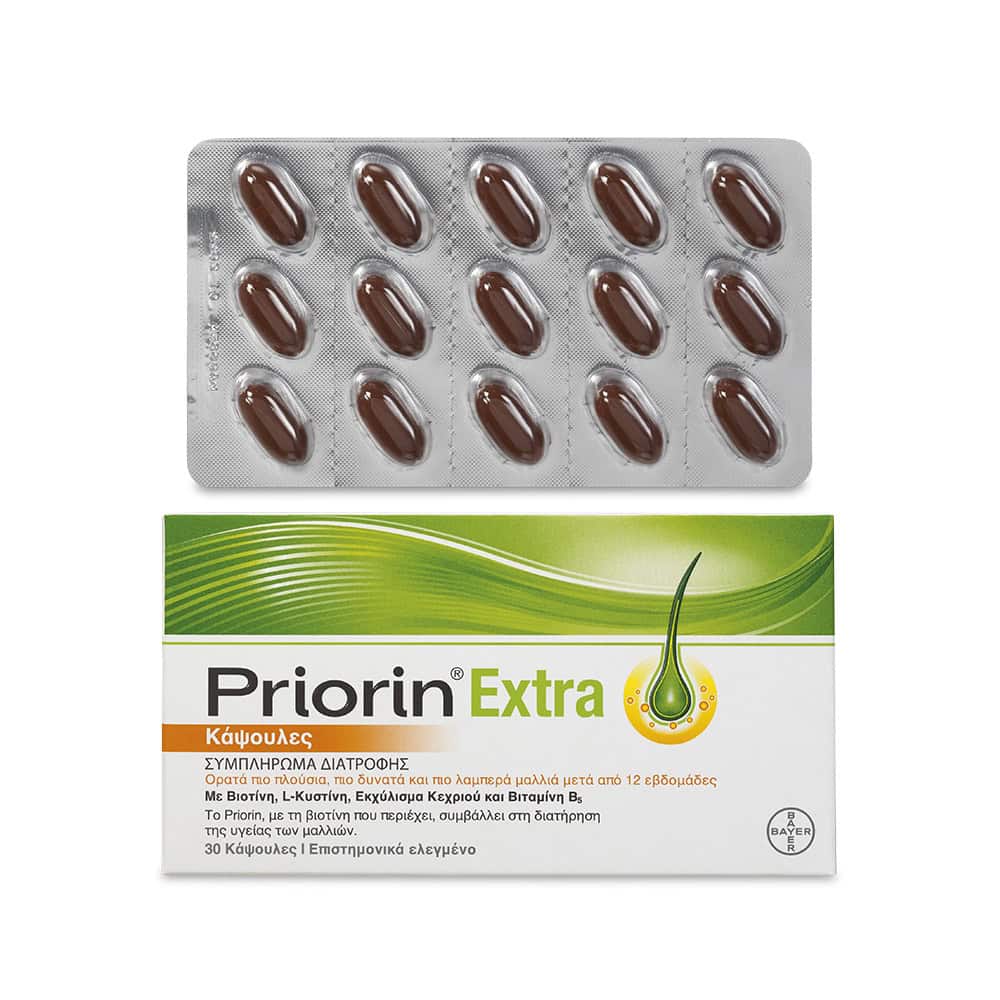 BAY0001 BAYER Priorin Extra Γερές Ρίζες και Γερά Μαλλιά, 30caps - Image 1