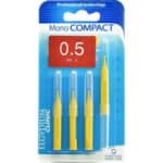 ELGYDIUM Oral Care Clinic Mono Compact Interdental Brushes 0.5mm Yellow Μεσοδόντια Βουρτσάκια 0.5mm Κίτρινο, 4τμχ