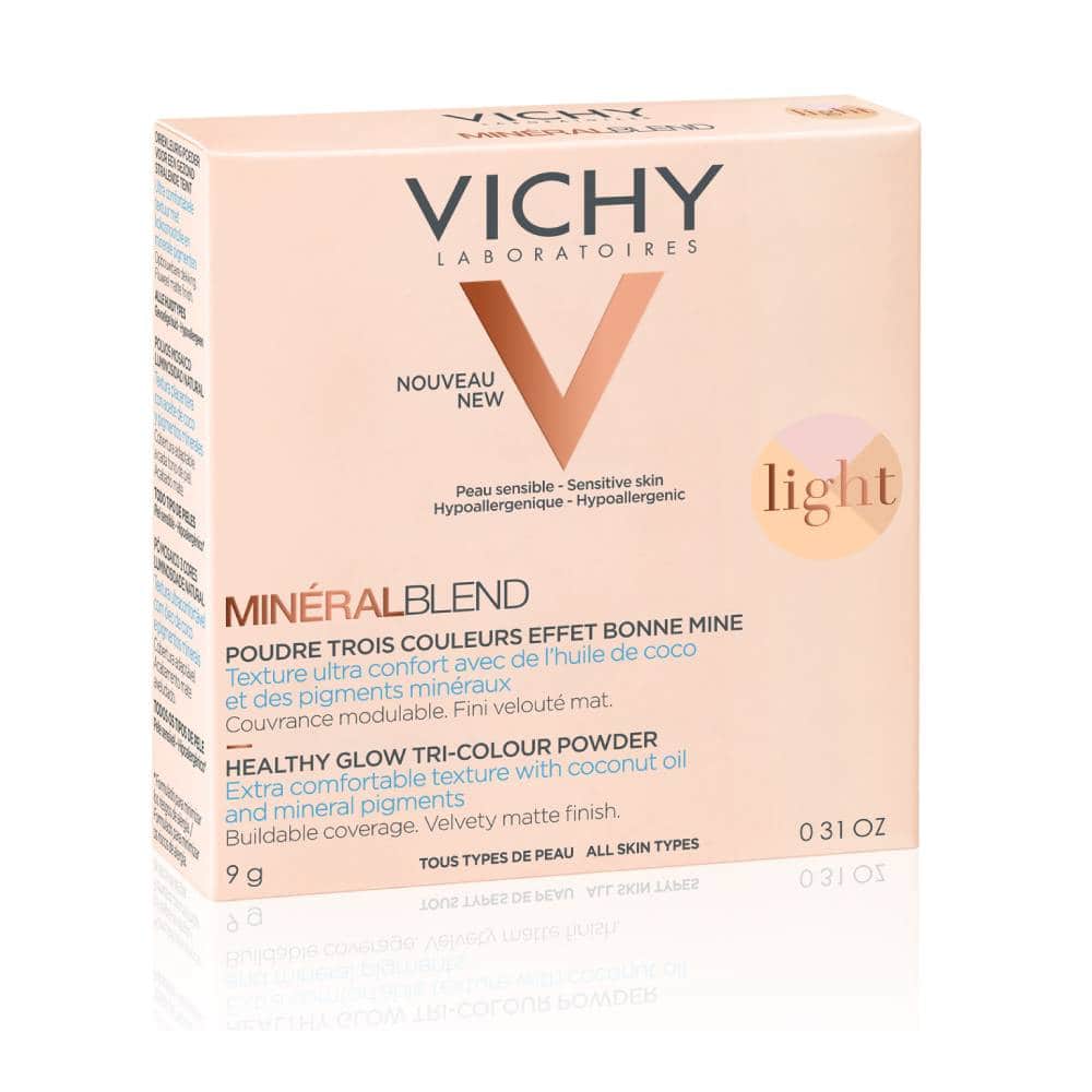 VIC0189 VICHY MineralBlend Healthy Glow Tri-color Πούδρα για Λάμψη Light, 9g - Image 1
