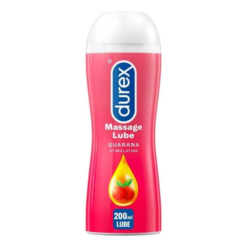 DUREX MASSAGE GUARANA GEL 200ML DUREX Play Massage 2 σε 1 Guarana Διεγερτικό Gel για Μασάζ ή Χρήση ως Λιπαντικό με Guarana, 200ml - Image 1