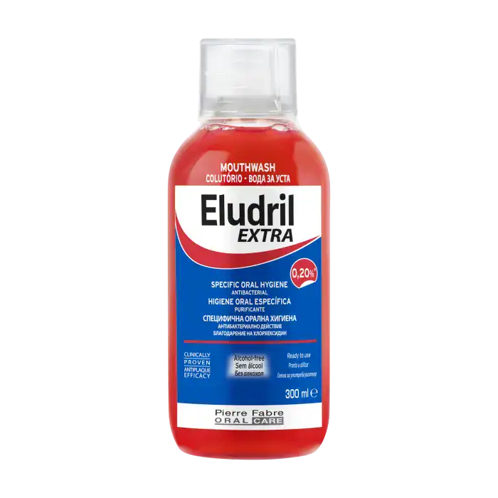 ELU0002 ELUDRIL Extra - Στοματικό Διάλυμα για Βακτηριακή Προστασία, 300ml - Image 1