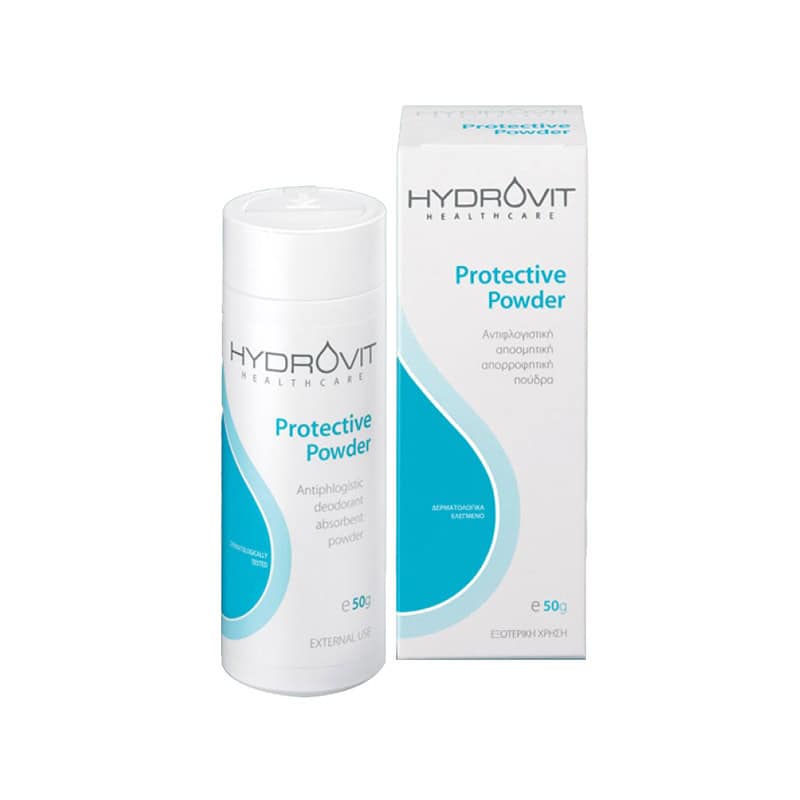 HYDR0003 HYDROVIT Protective Powder Δερματική Πούδρα με Αντιφλογιστική, Αποσμητική και Απορροφητική Δράση, 50g - Image 1