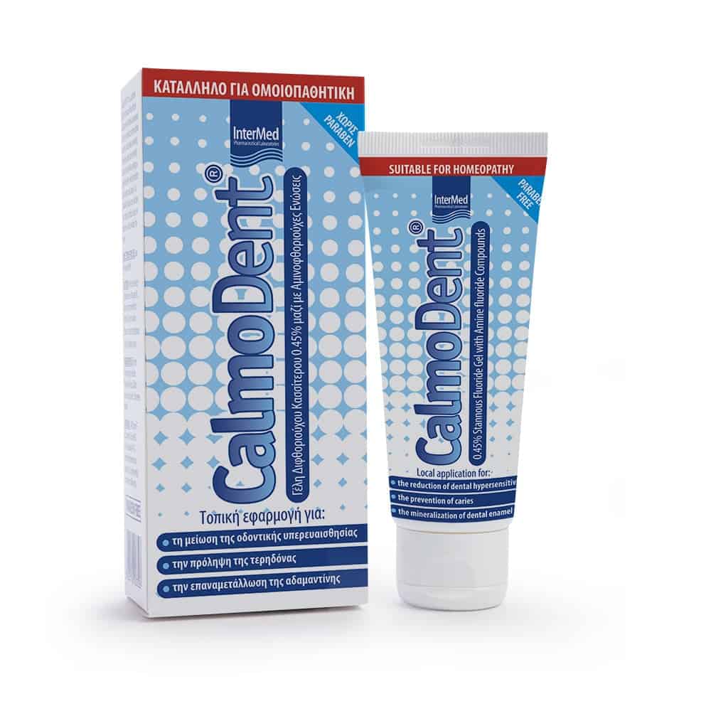 INTE0039 INTERMED CalmoDent Gel Φθοριούχος Γέλη κατά της Οδοντικής Υπερευαισθησίας & Τερηδόνας, 75ml - Image 1