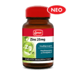 LANES Zinc 25mg Συμπλήρωμα Διατροφής με Ψευδάργυρο & Βιταμίνη C, 30caps