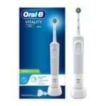 ORAL-B Vitality 100 CrossAction Επαναφορτιζόμενη Ηλεκτρική Οδοντόβουρτσα Λευκή, 1τμχ