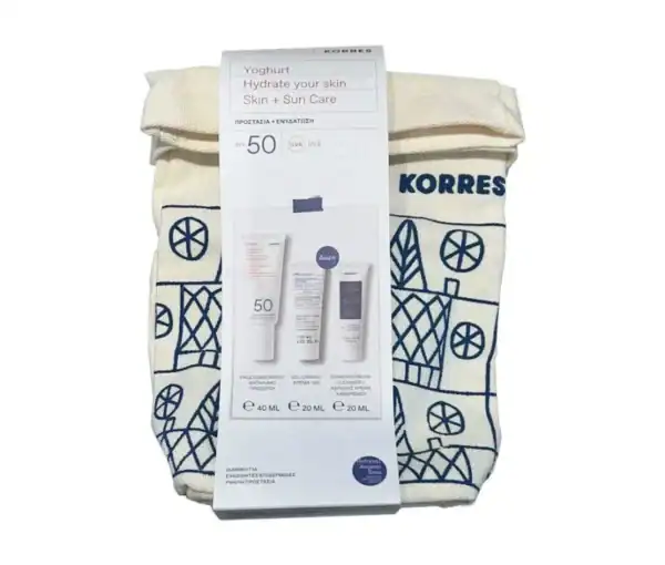 ΚΟΡΡΕΣ Νεσεσέρ Γιαούρτι Αντηλιακή Κρέμα Προσώπου SPF50 - Κρέμα-Gel με Προβιοτικά - Κρέμα Καθαρισμού