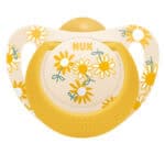 NUK Star Πιπίλα Latex 18-36m Κίτρινο-Μαργαρίτα, 1τμχ