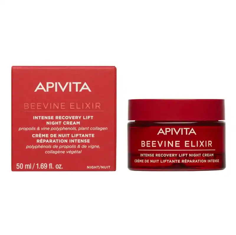 API0166 APIVITA Beevine Elixir Ιntense Recovery Lift Night Cream Κρέμα Νύχτας Εντατικής Επανόρθωσης & Lifting, 50ml - Image 1