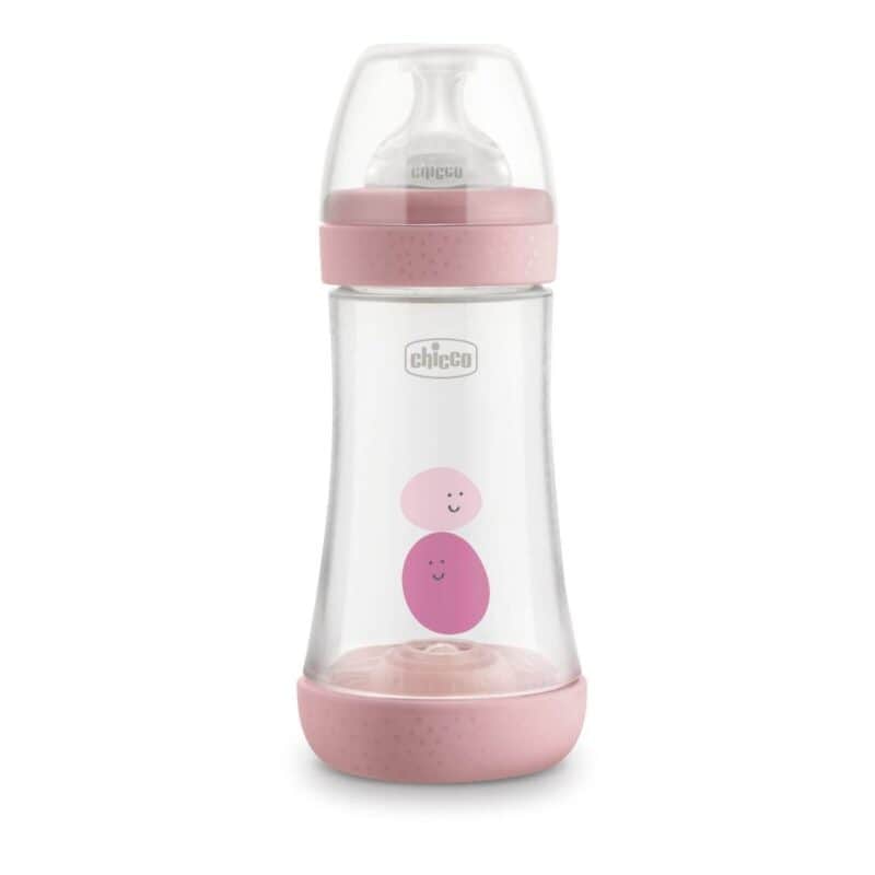 CHICCO Perfect 5 Bottle Πλαστικό Μπιμπερό Intui-Flow System κατά των Κολικών 2m+, 240ml - Image 3