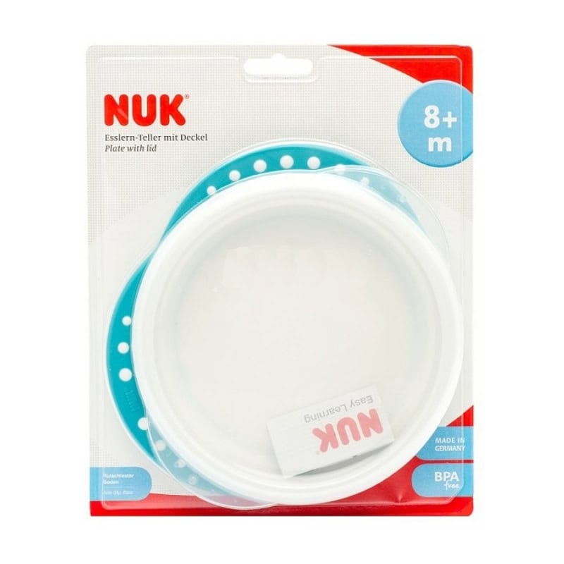 NUK0105 NUK Easy Learning Πιάτο Φαγητού 8+m Μπλε, 1τμχ - Image 1