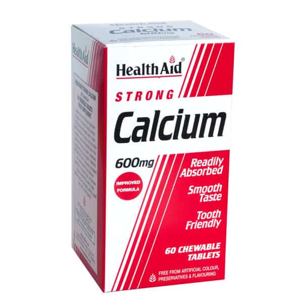 HEALTH AID Strong Calcium 600mg Μασώμενο Ασβέστιο