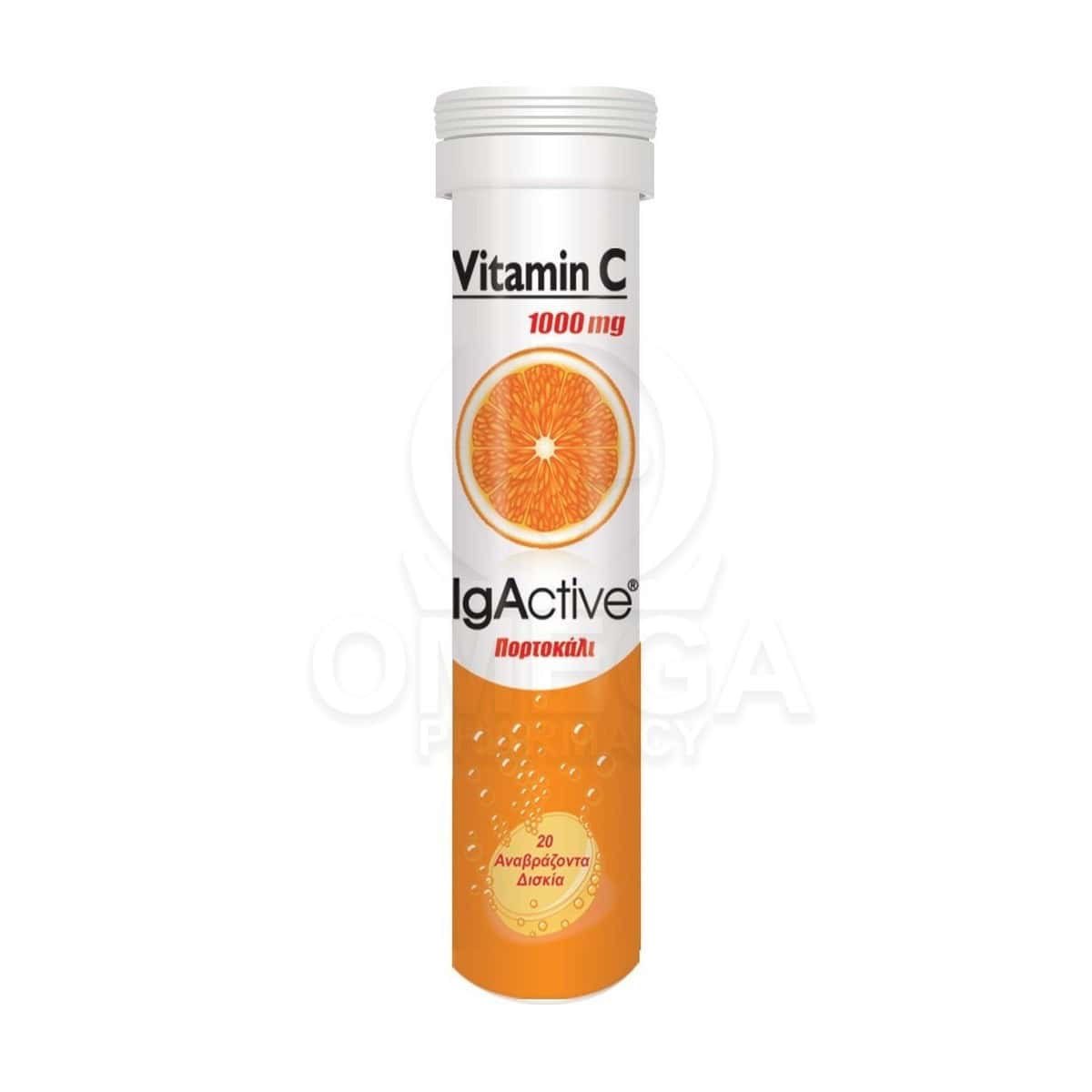 NOVP0002 NOVAPHARM IgActive Vitamin C Βιταμίνη για Ενέργεια & Ανοσοποιητικό 1000mg, 20eff.tabs - Image 1