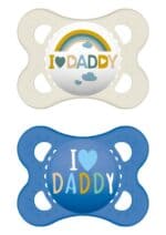 MAM Ι Love Mummy & Daddy Πιπίλα Σιλικόνης 2-6 μηνών, 2τμχ - Image 3