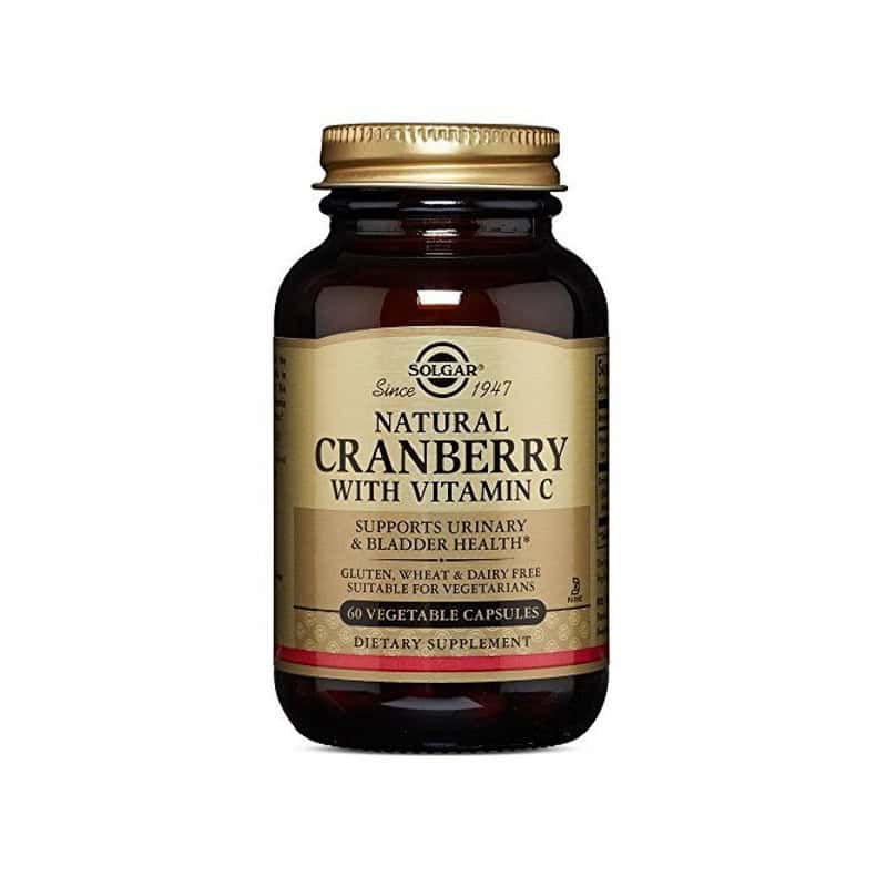 SOLG0025 SOLGAR Natural Cranberry With Vitamin C, 60veg. caps - Image 1