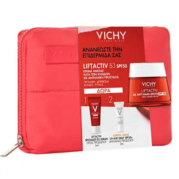 VICHY Promo Liftactiv Specialist B3 Κρέμα Προσώπου για Κηλίδες με SPF50 50ml & ΔΩΡΟ Liftactiv Specialist B3 Ορός Προσώπου 5ml