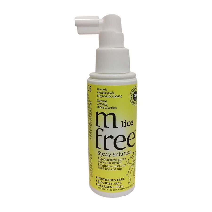 BEN0013 BENEFIT M Free Lice Spray Solution Σπρέι Αντιμετώπισης Ψειρών και Κόνιδων, 100ml - Image 1
