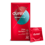 DUREX Προφυλακτικά Λεπτά Sensitive με Στενή Εφαρμογή, 12τμχ