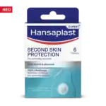 HANSAPLAST Second Skin Protection Προηγμένα Υδροκολλοειδή Επιθέματα 6 Τεμάχια, 1τμχ