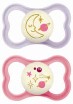 MAM Air Night Πιπίλα Σιλικόνης 6-16 μηνών, 2τμχ