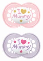 MAM Ι Love Mummy Πιπίλα Σιλικόνης 16+ μηνών, 2τμχ - Image 2