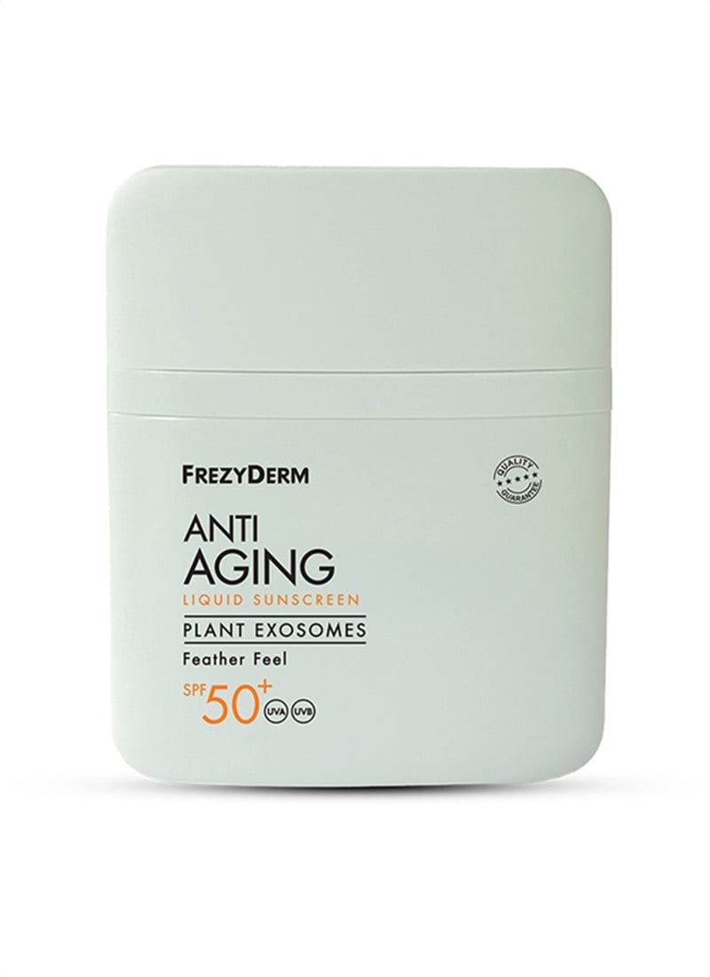 FREZY0212 FREZYDERM Anti-Ageing Sunscreen Face Liquid Plant Exosomes SPF50+ Αντιγηραντικό Αντηλιακό Προσώπου, 50ml - Image 1