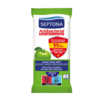 SEPTONA Aντιβακτηριακά μαντηλάκια χεριών με άρωμα πράσινο μήλο, 1x15τμχ
