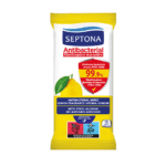 SEPTONA Aντιβακτηριακά μαντηλάκια χεριών με άρωμα λεμόνι, 1x15τμχ