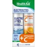 HEALTH AID Promo Pack Electrolytes & ΔΩΡΟ Vitamin C 1000mg, 20+20 Αναβράζοντα Δισκία