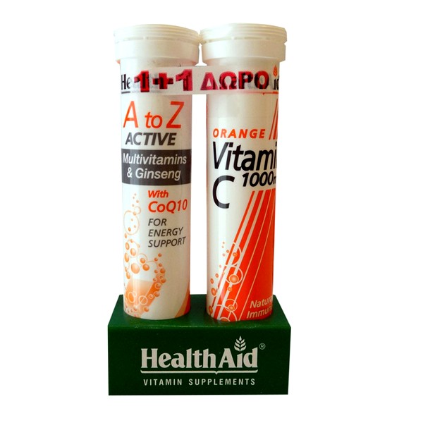 HEATH AID A to Z Active Πολυβιταμίνη Αναβράζουσα